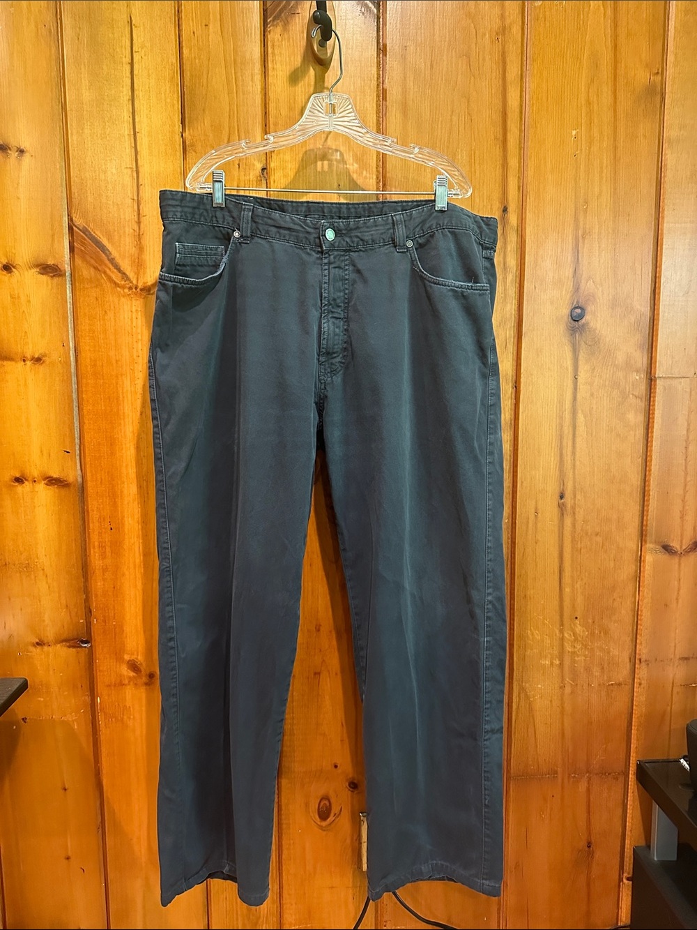 Ermenegildo Zegna Men’s Black Straight Leg Jeans Size 44